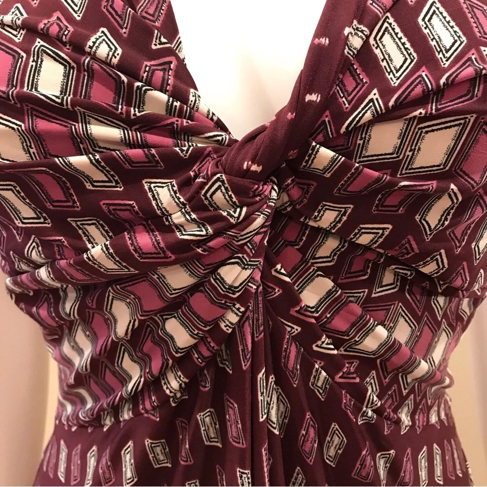 Summer Maxi Dress Sleeveless Flowy Super Stretch Purple Wine Pink One Size - Picture 7 of 12